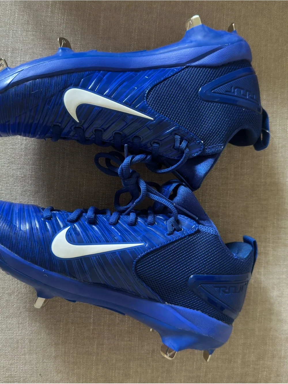 Nike Men’s Royal Blue Cleats with White Swoosh